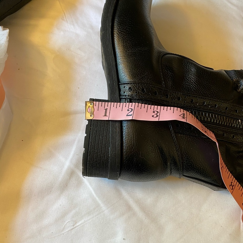 Wide Calve Black Boots 9.5